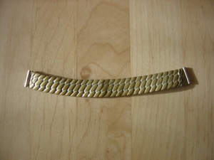 Uhrenarmband Flexband Armband für Herrenuhr Zugarmband Elastofixo vergoldet 16 mm Sehr Selten Bild 3
