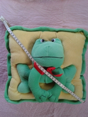 zauberhafte SchmuseKissen*ENTE oder FROSCH*für Zwillinge???*neuwertig Bild 4