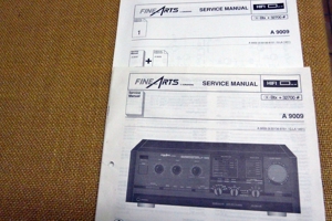 Service Manual A 9009 FINE ARTS Bild 2