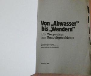 Von "Abwasser" bis "Wandern" / Körber Stiftung 1986 Bild 2