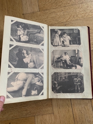 Altes Fotoalbum mit Akt Postkarten ungelaufen Bildern Ansichtskarten Foto ca 95 Stück Bild 19