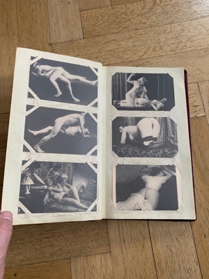 Altes Fotoalbum mit Akt Postkarten ungelaufen Bildern Ansichtskarten Foto ca 95 Stück Bild 14
