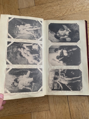 Altes Fotoalbum mit Akt Postkarten ungelaufen Bildern Ansichtskarten Foto ca 95 Stück Bild 18