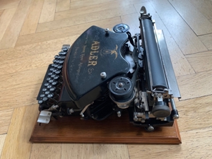 TOP Zustand! Alte Adler Schreibmaschine antik mechanisch mit Holzkoffer