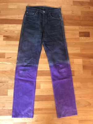 Lewis Jeans, W29 L36, schwarz, lila Bild 3