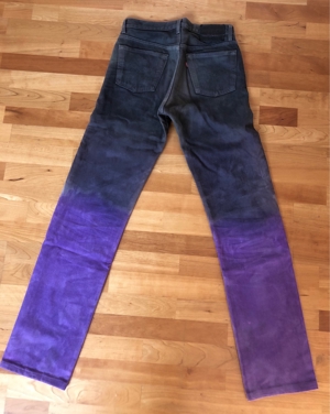 Lewis Jeans, W29 L36, schwarz, lila Bild 2