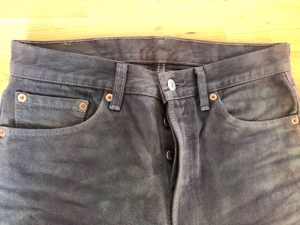 Lewis Jeans, W29 L36, schwarz, lila Bild 5