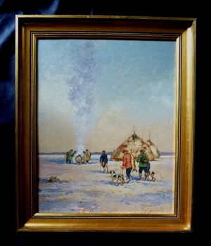 Öl Gemälde Top Carl Plückebaum 1880 - 1952 Düsseldorf Bild 1