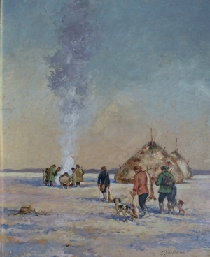 Öl Gemälde Top Carl Plückebaum 1880 - 1952 Düsseldorf Bild 2