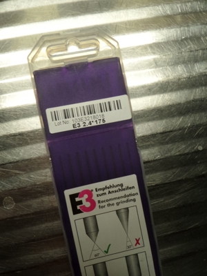 Wolframelektrode E3 2,4x175 BINZEL NEU OVP Bild 3