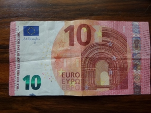 10 EUR mit seltener Nummer Fehldruck Bild 3