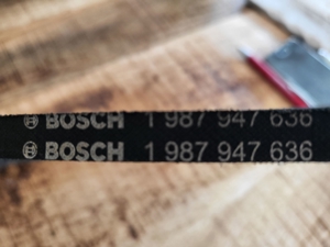 Gezahnter, flankenoffener Keilriemen von Bosch, neu, 1987947636, AVX 10 x 864 La, Länge: 864 mm Bild 2