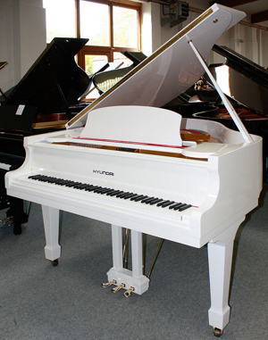 Flügel Klavier Hyundai G-80A, weiß poliert, 155 cm, 5 Jahre Garantie Bild 1