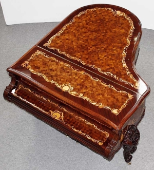 Flügel Klavier Steinway & Sons O-180 Louis XV Palisander Intarsien, 5 Jahre Garantie Bild 6