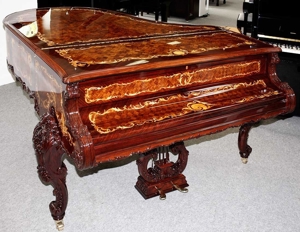 Flügel Klavier Steinway & Sons O-180 Louis XV Palisander Intarsien, 5 Jahre Garantie Bild 7