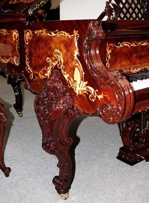 Flügel Klavier Steinway & Sons O-180 Louis XV Palisander Intarsien, 5 Jahre Garantie Bild 9