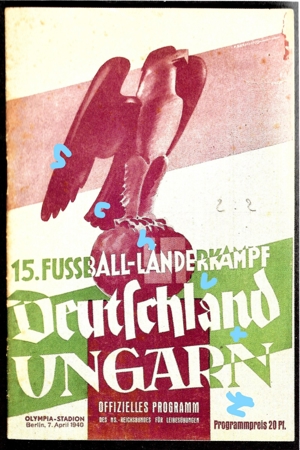 DFB 1940 Deutschland- Ungarn Olympiastadion Berlin