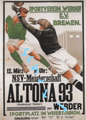 Werder Bremen -Altona 93 - 1933 -Bild