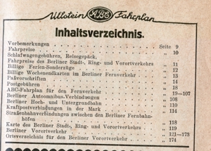 Ullstein ABC Fahrplan. Fernverkehr und Stadtverkehr. Sommer 1927. Gültig ab 15. Mai Bild 3