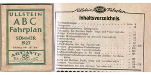 Ullstein ABC Fahrplan. Fernverkehr und Stadtverkehr. Sommer 1927. Gültig ab 15. Mai Bild 4