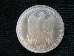 Silber-Gedenkmünze Bundesrepublik Deutschland 10 DM Bild 2