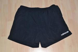 Verkaufe adidas Short, schwarz mit weißem adidas-Logo am linken Bein, Gr. US L / D 7