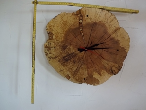 Uhr, Holzuhr, Wanduhr (Buchenholz 53x48 cm), Unikat, ökologisch behandelt, Geschenk, Sonderpreis Bild 3