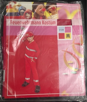 Feuerwehrmann Fasching Karneval Kostüm (NEU) Gr. M (7-10 Jahre)