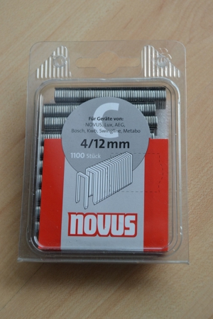 Verkaufe zwei Packungen Tackerklammern Typ C 4/12 1100 Stück von novus 12 mm lang, insg. 2200 Stück Bild 2