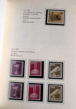 Jahrbuch Die Postwertzeichen der deutschen Bundespost 1982 Bild 10