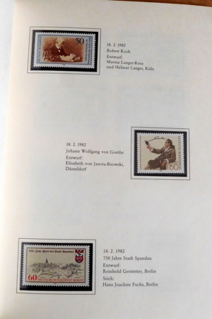 Jahrbuch Die Postwertzeichen der deutschen Bundespost 1982 Bild 4