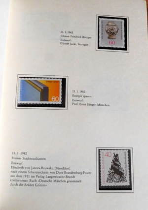 Jahrbuch Die Postwertzeichen der deutschen Bundespost 1982 Bild 3