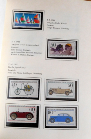 Jahrbuch Die Postwertzeichen der deutschen Bundespost 1982 Bild 6