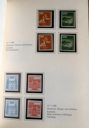 Jahrbuch Die Postwertzeichen der deutschen Bundespost 1982 Bild 9