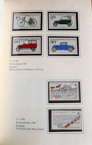 Jahrbuch Die Postwertzeichen der deutschen Bundespost 1982 Bild 7