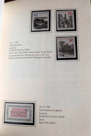 Jahrbuch Die Postwertzeichen der deutschen Bundespost 1982 Bild 15