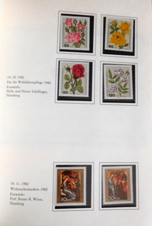 Jahrbuch Die Postwertzeichen der deutschen Bundespost 1982 Bild 14