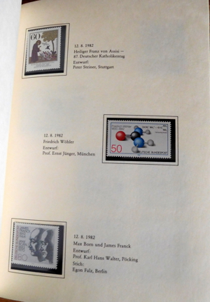 Jahrbuch Die Postwertzeichen der deutschen Bundespost 1982 Bild 13