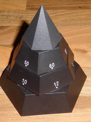 Pyramidenuhr - 4 Ebenen Bild 3