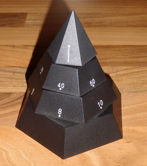 Pyramidenuhr - 4 Ebenen Bild 2