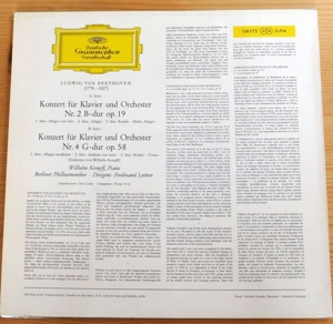 LP Beethoven Klavierkonzerte Nr. 2 Nr. 4 - Wilhelm Kempf Bild 2