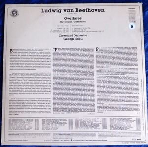 LP Beethoven Overtures CBS 60255 Bild 2