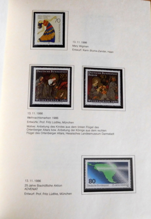 Jahrbuch Die Postwertzeichen der deutschen Bundespost 1986 Bild 14