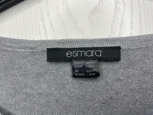 T-Shirt mit Glitzerstreifen von Esmara, grau, Größe L, 44/46 Bild 5