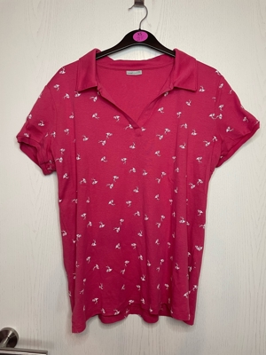 T-Shirt mit Flamingomuster von Laura Torelli, rosa, NKD, Größe L Bild 1