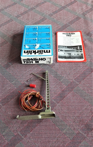Märklin Oberleitungsmast Anschlußmast 7501K 7510K 7512K 7201M Spur HO Bild 8