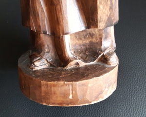 Figur Deko Holzfigur Mönch mit Weinfass und Trinkbecher aus Südtirol Grödnertal Bild 12