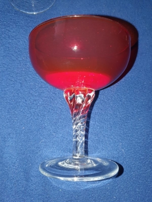 6 Sektschalen buntes Glas Bild 4