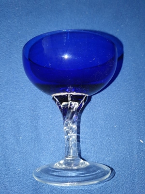 6 Sektschalen buntes Glas Bild 5