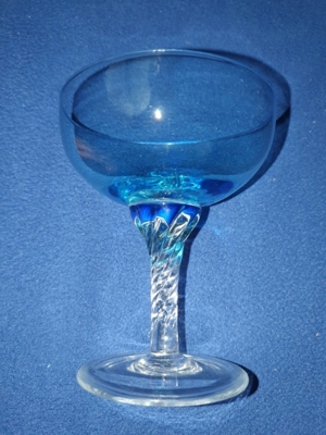 6 Sektschalen buntes Glas Bild 7